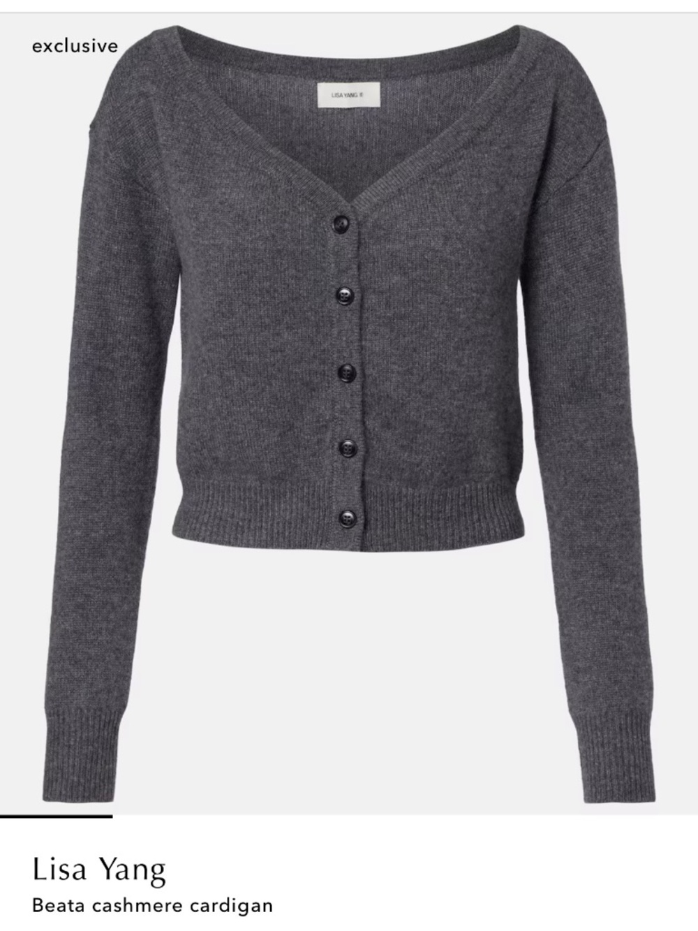 Lisa Yang beata cropped cashmere cardigan